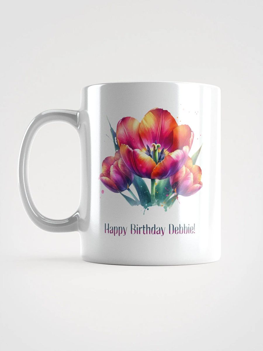 Happy Birthday Debbie White Glossy Mug product image (6)