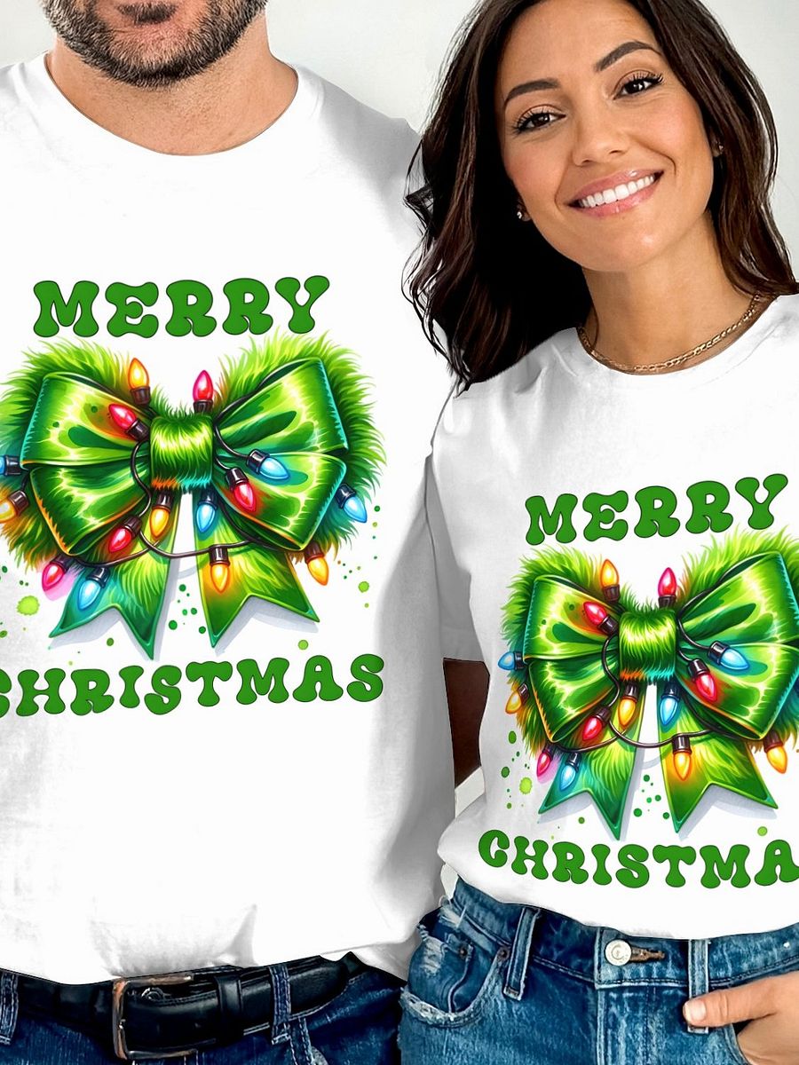 Furry Holiday Christmas Bow Graphic Tee product image (83)