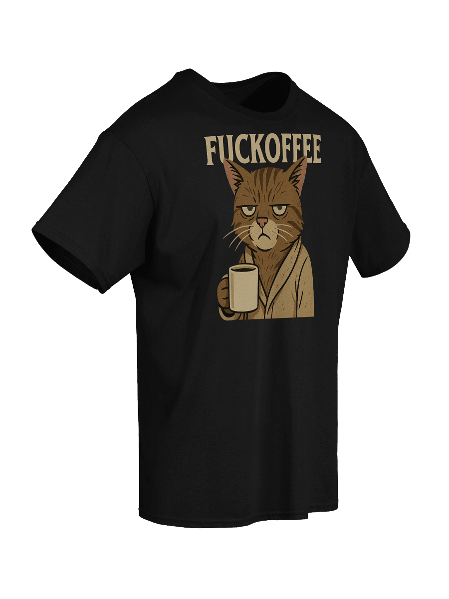 FUCKOFFEE T-Shirt – Moody Cat Coffee Humor Tee product image (4)