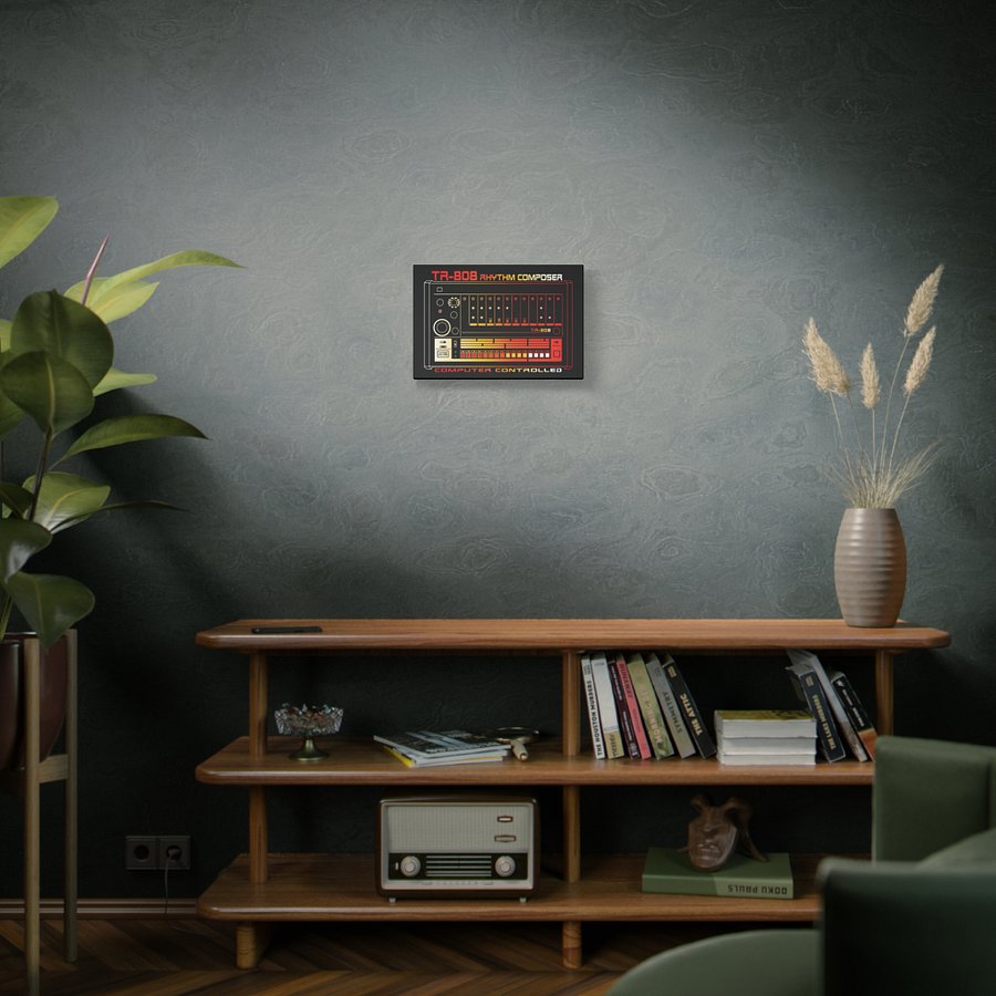 TR-808 - Canvas Artwork (Roland 808 Rhythm Composer Drum Machine) by Vintage Voltage product image (5)