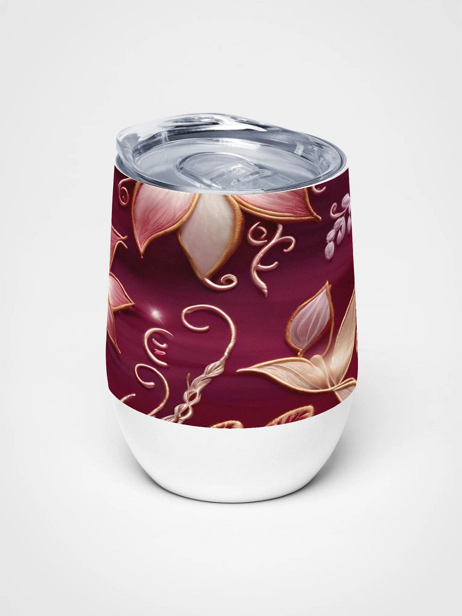 Floral Elegance Wine Tumbler product image (3)