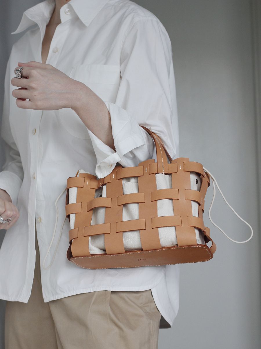 Vegetable Tanned Leather Caged Bag - Small product image (3)