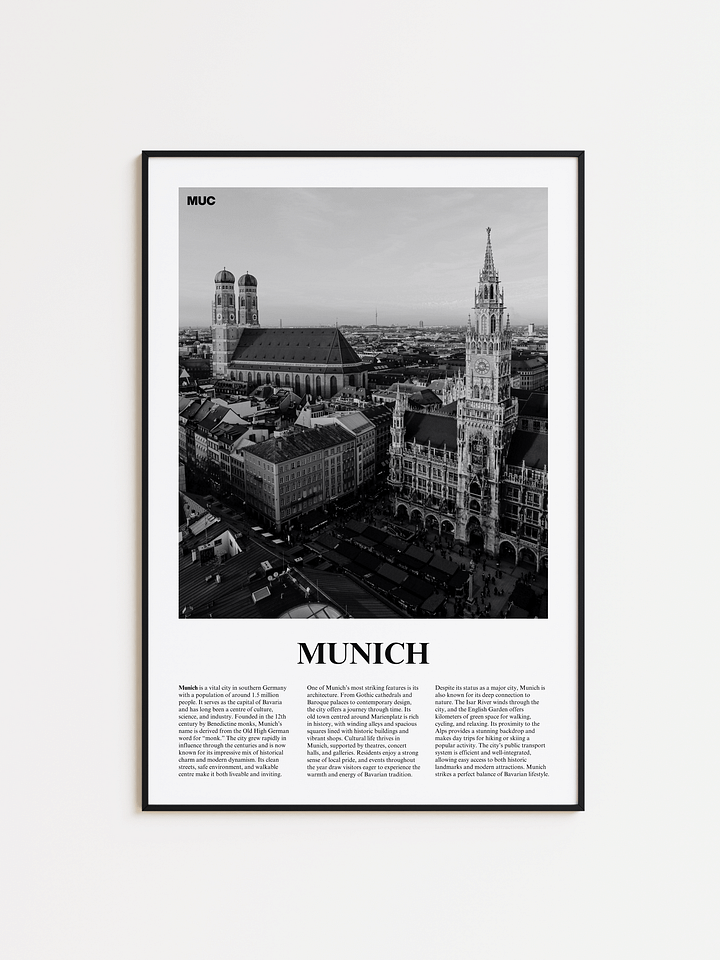 Munich 01 Newspaper Poster | Framed product image (1)