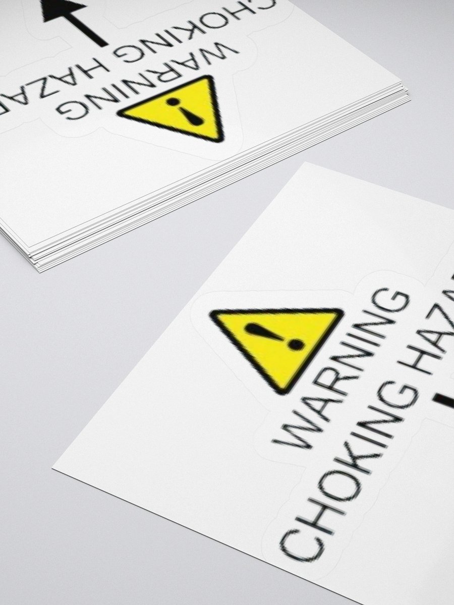 Warning Choking Hazard Sticker product image (4)