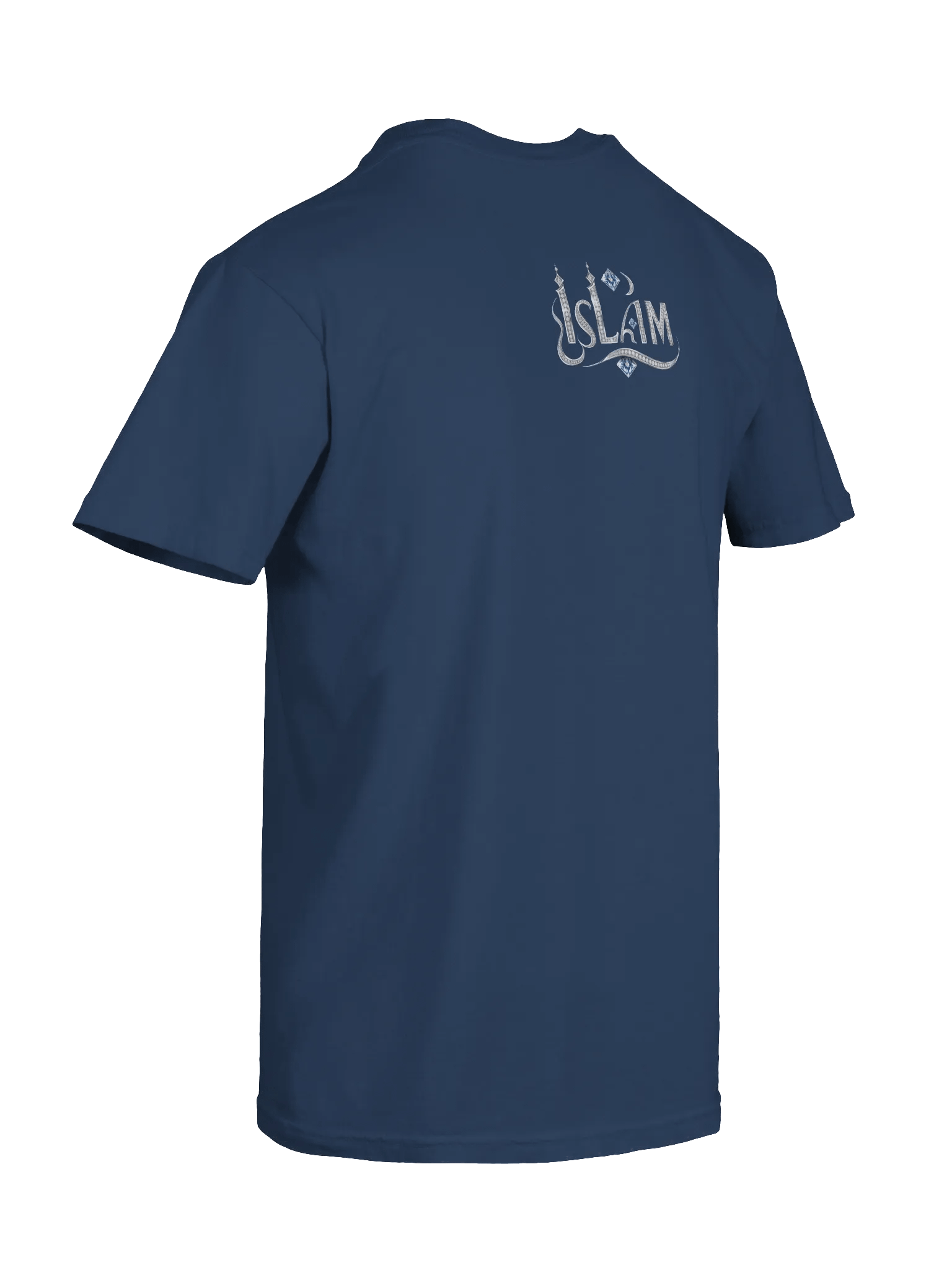 Diamond-Encrusted Islam Typography T-Shirt product image (8)