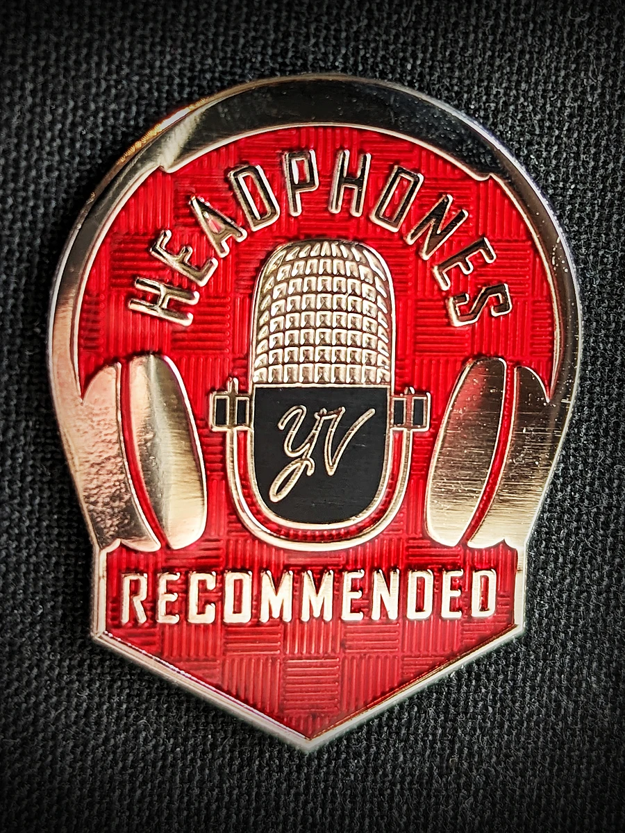 Headphones Recommended Enamel Pin product image (1)