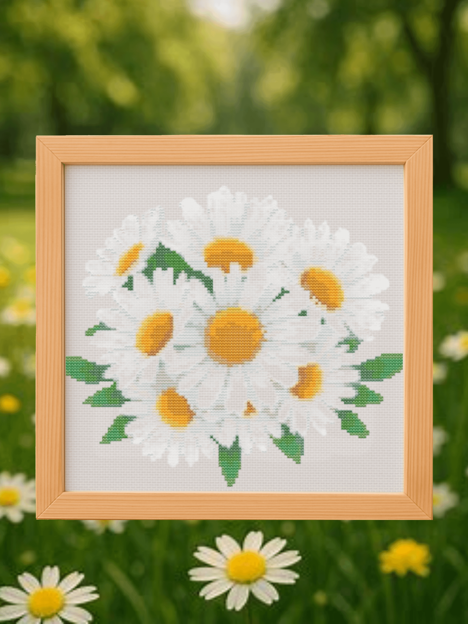 Daisy Bouquet Cross Stitch Pattern product image (1)
