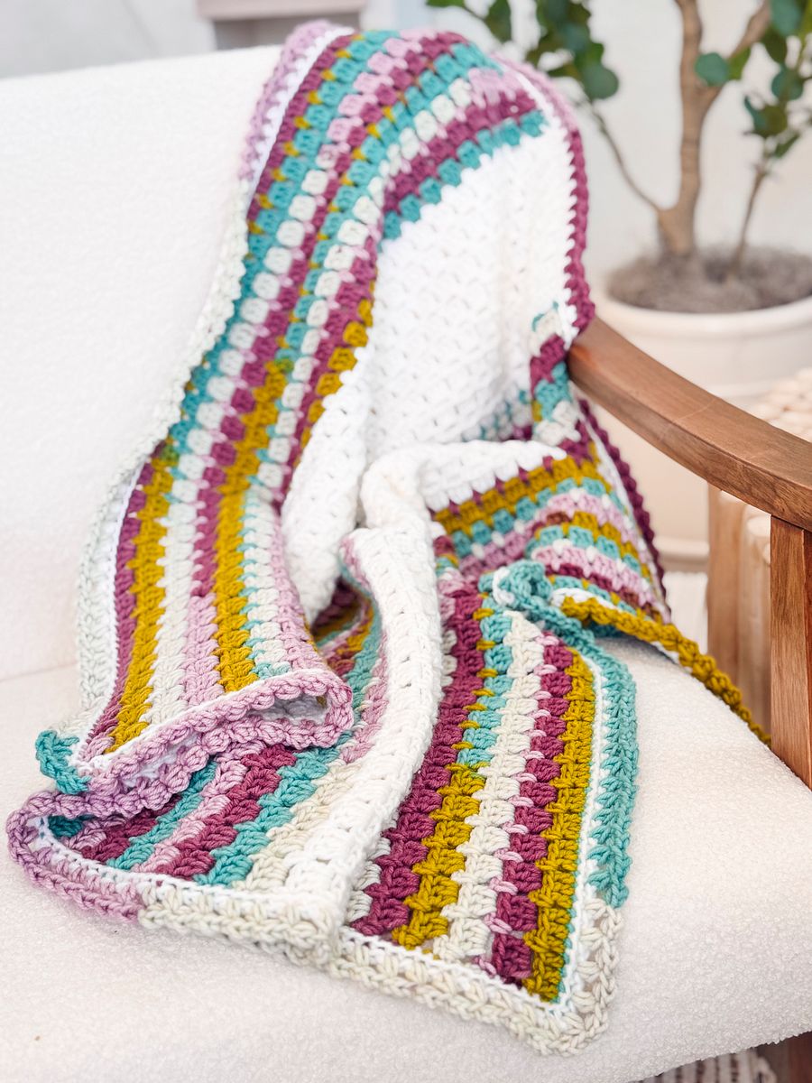 Block Stitch Crochet Blanket Pattern product image (4)
