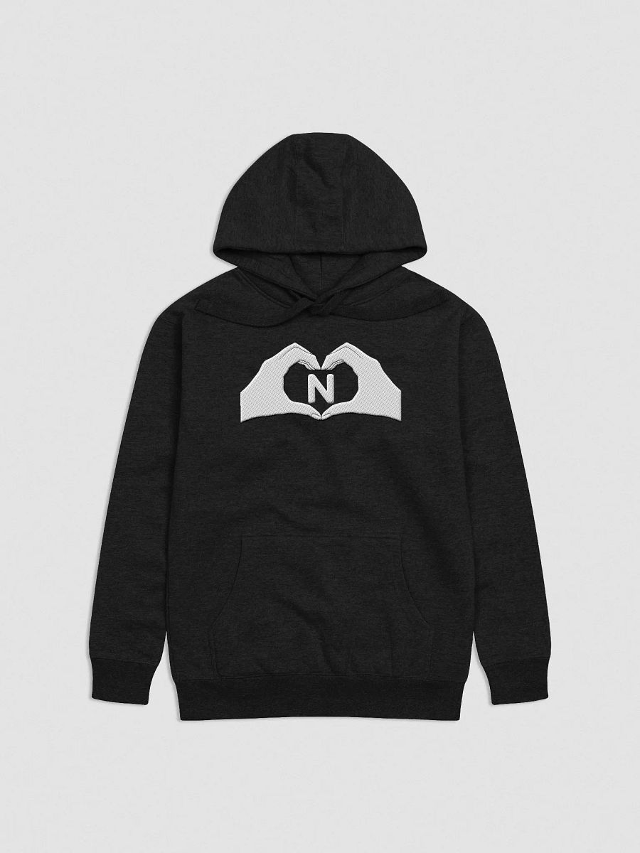 Heartfelt Love "N" Embroidered Unisex Premium Hoodie product image (1)