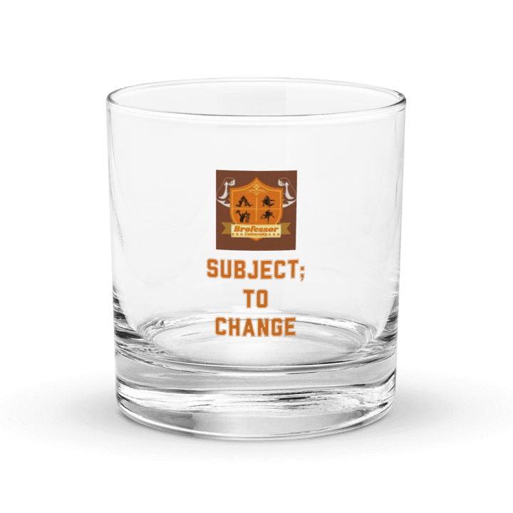 Brofessor University Shield Rocks Glass product image (1)
