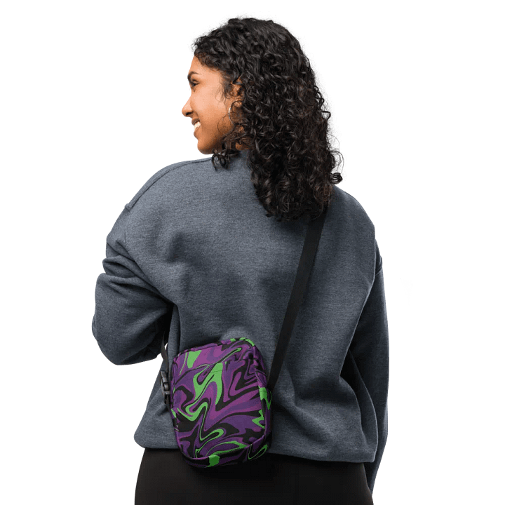 Purple Lime Swirl Utility Crossbody Bag product image (2)