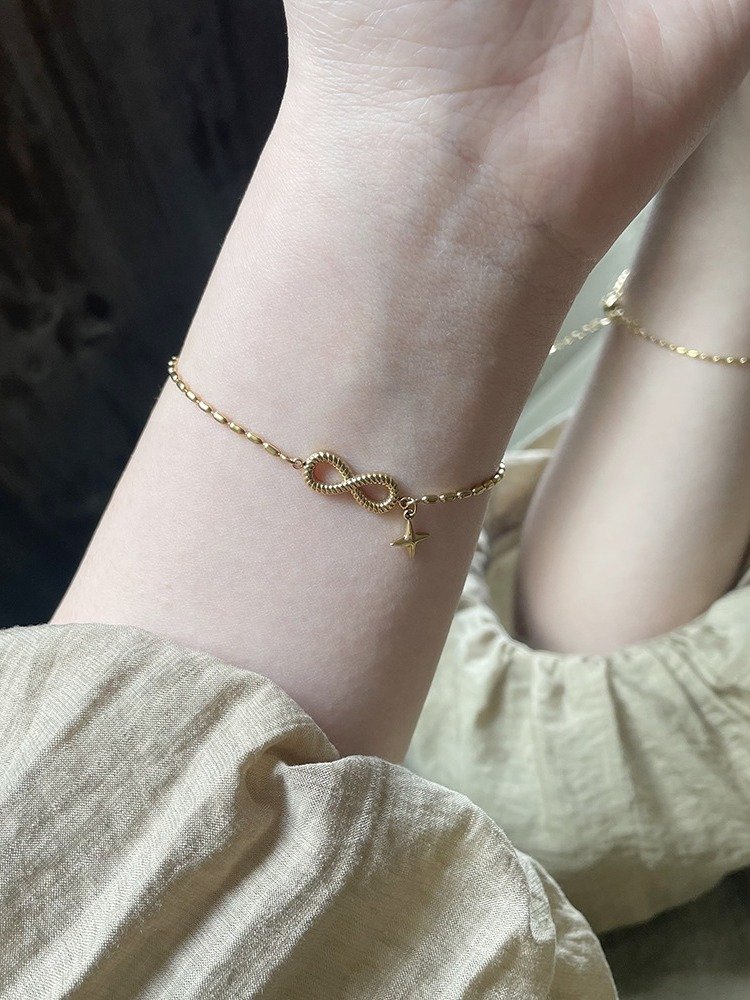 Snake Infinite Love Bracelet | 18K Gold Plated product image (5)
