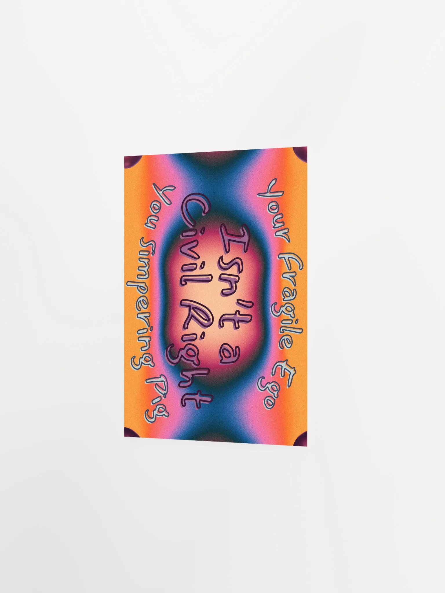 Hands Off DEIA, Your Fragile Ego, Protest Poster product image (8)