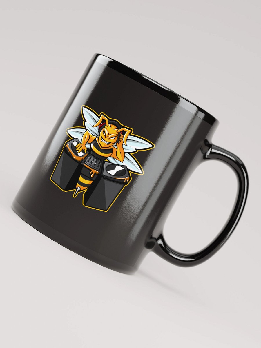 Bee Logo Black Glossy Mug product image (7)