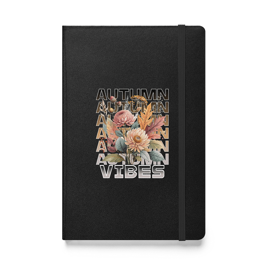 Autumn Vibes Boho Flowers Hardcover Notebook product image (1)