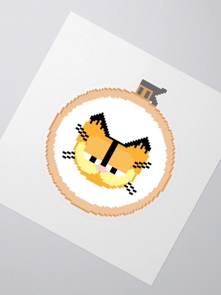 Garfield cross stitch sticker product image (2)