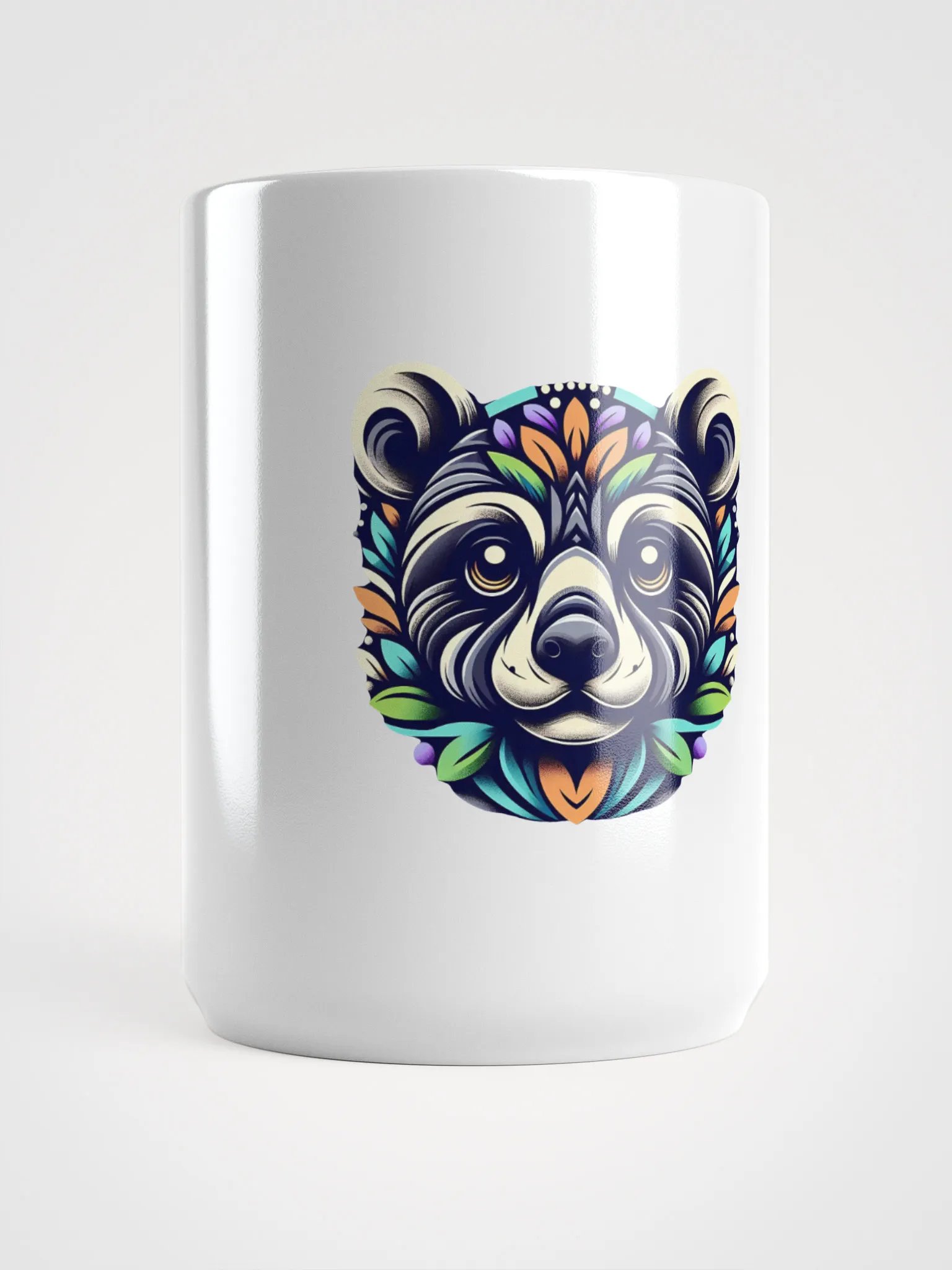 Tribal Bear White Glossy Mug product image (1)