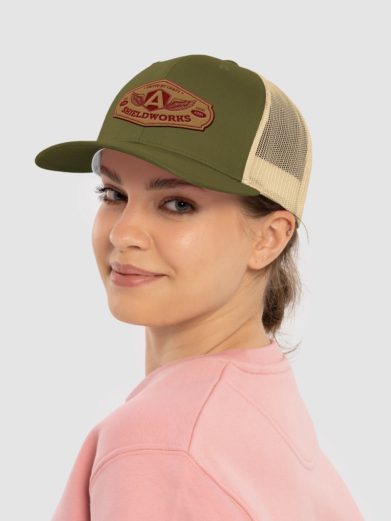 Shieldworks Local #201 “United by Craft” Trucker Hat product image (4)