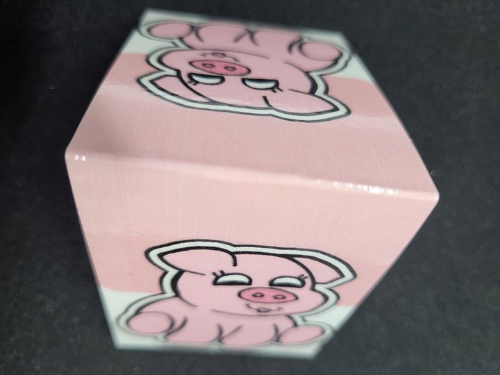 Cute Cartoon Pink Pig Magnetic Laminated Bookmark for Farm Animal Lovers product image (2)
