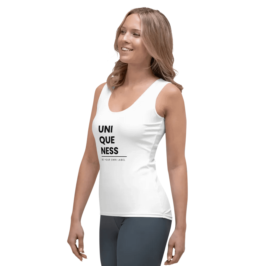UNIQUENESS Typography Women's Tank Top product image (3)
