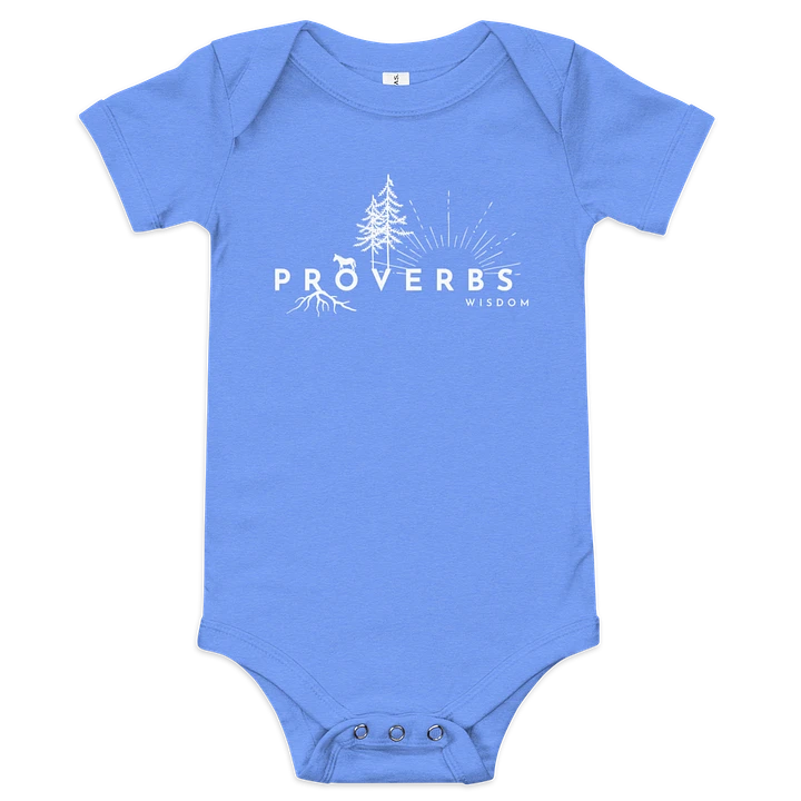Proverbs Wisdom Baby Onesie With Back Scripture product image (6)