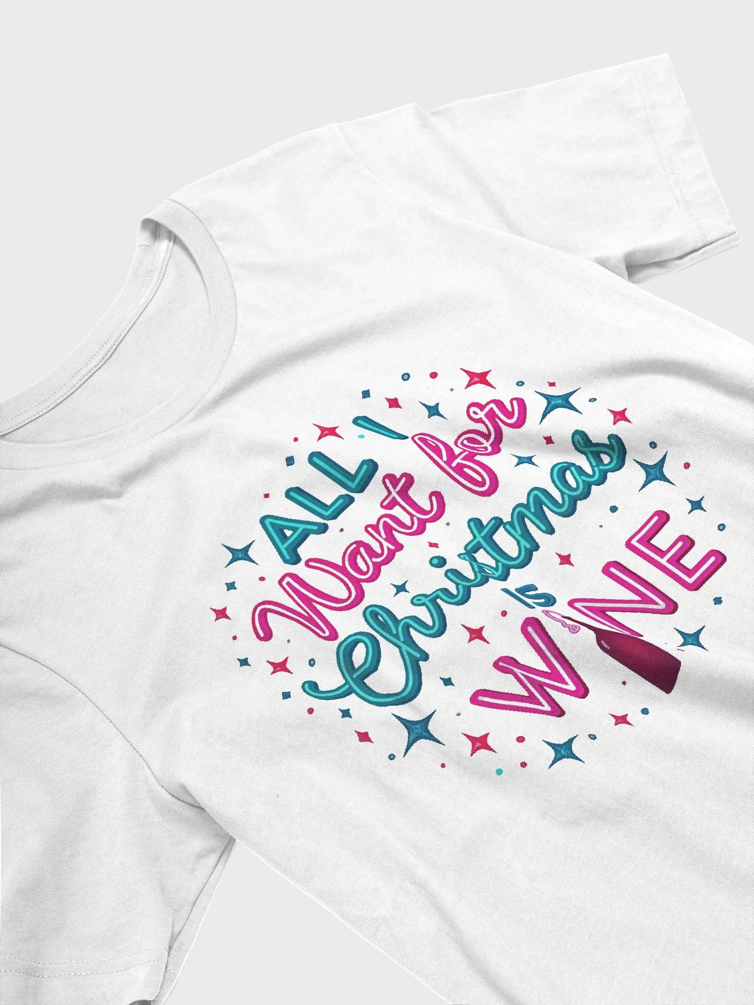 All I Want For Christmas Is Wine T-Shirt product image (2)