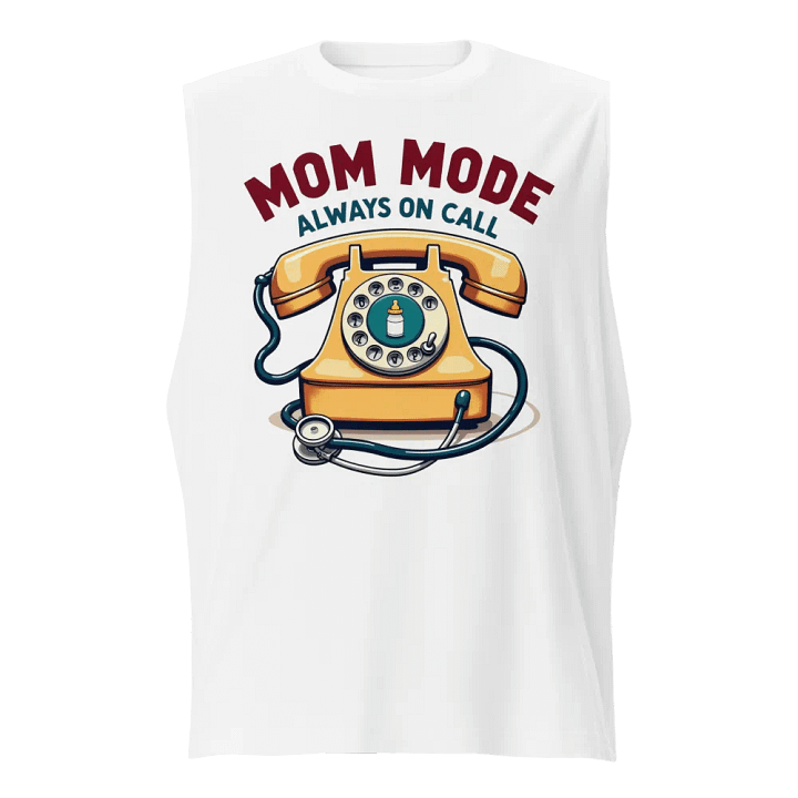 MOM MODE Vintage Rotary Telephone Muscle Tank product image (5)