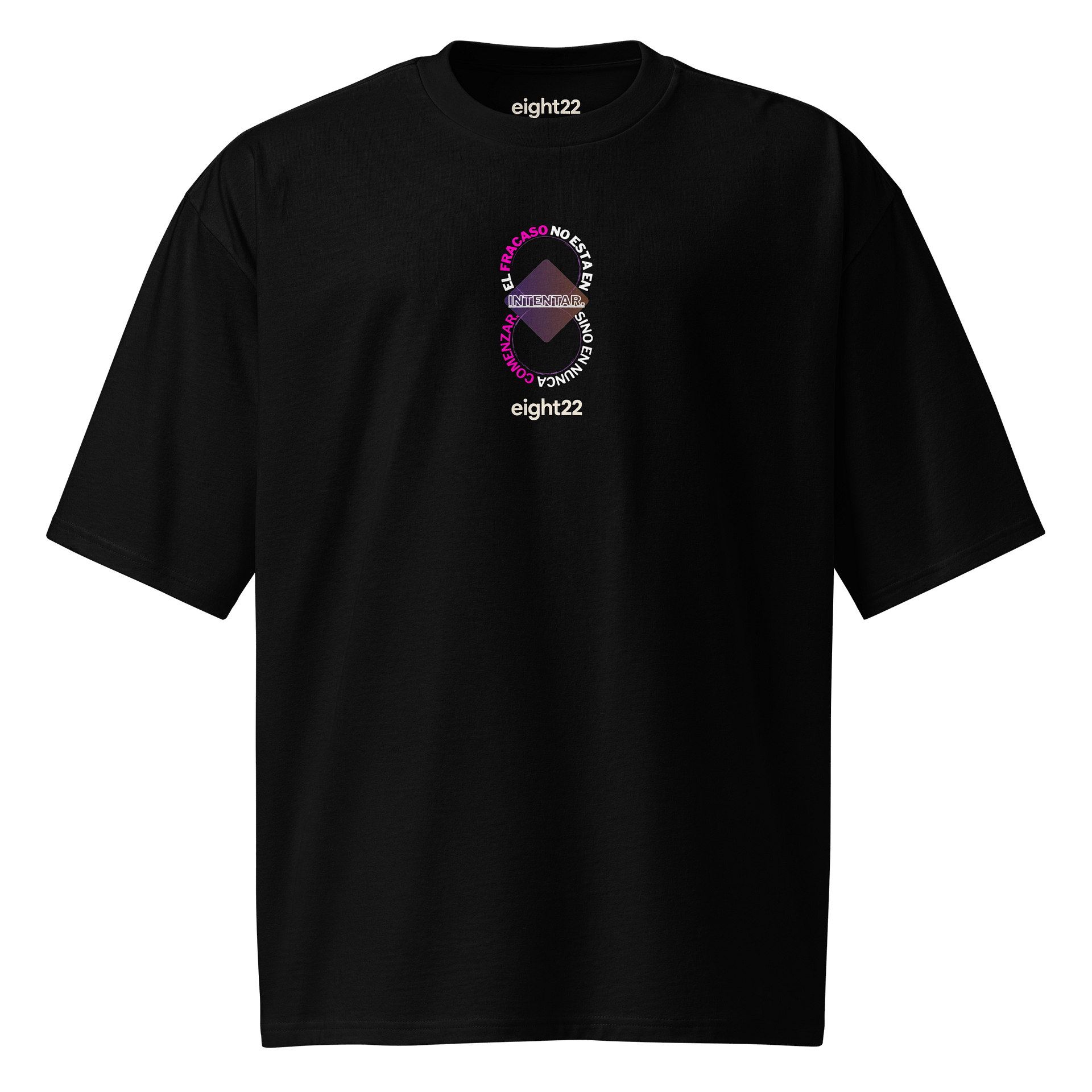 Intentar eight22 Diamond Oversized UNISEX Tee Blk/Pink/Wht product image (2)
