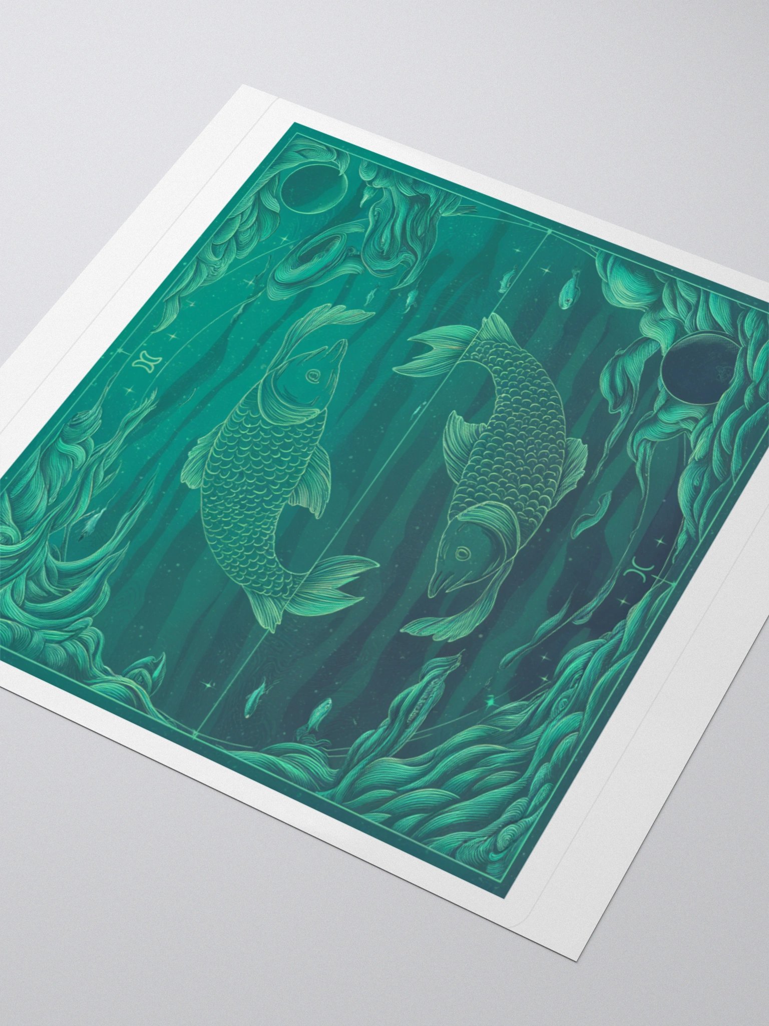Exclusive Pisces Minimalist Sticker: Dual Fish Design - Perfect for Laptops, Cars, and Astrology Enthusiasts! product image (9)