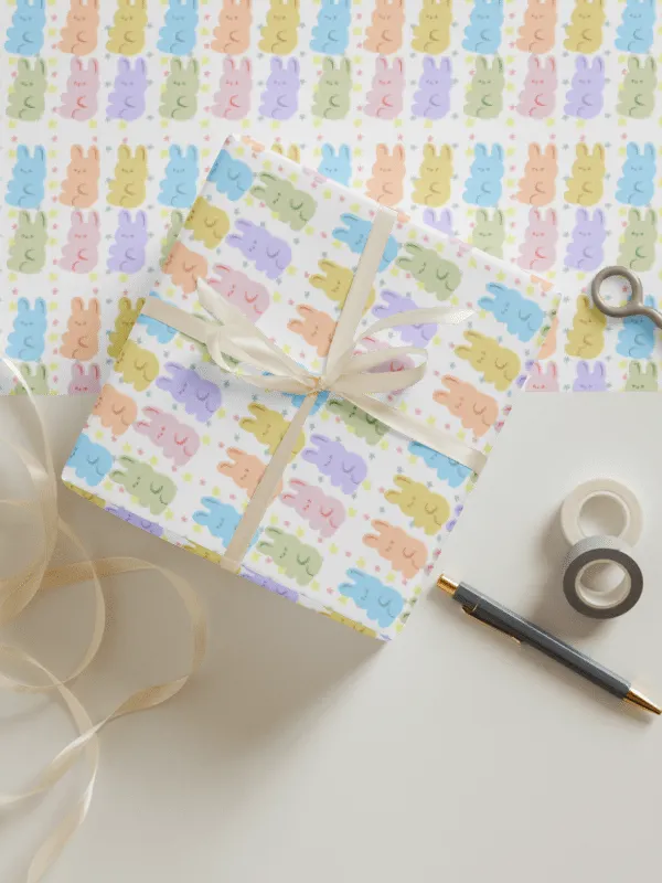 Pastel Bunny Gift Wrap Set (Set of 3) product image (1)