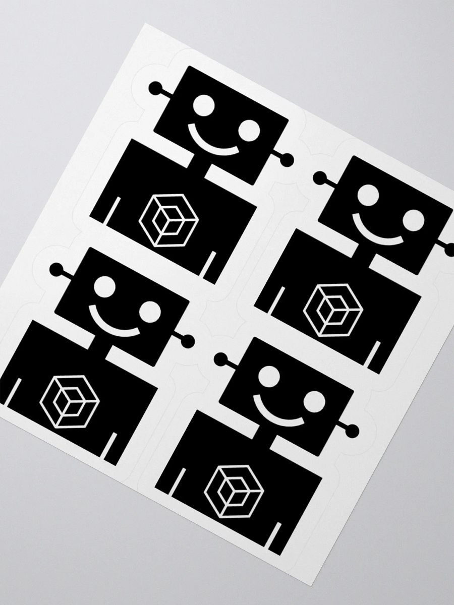1 Sticker sheet with 4 Robot Men product image (2)