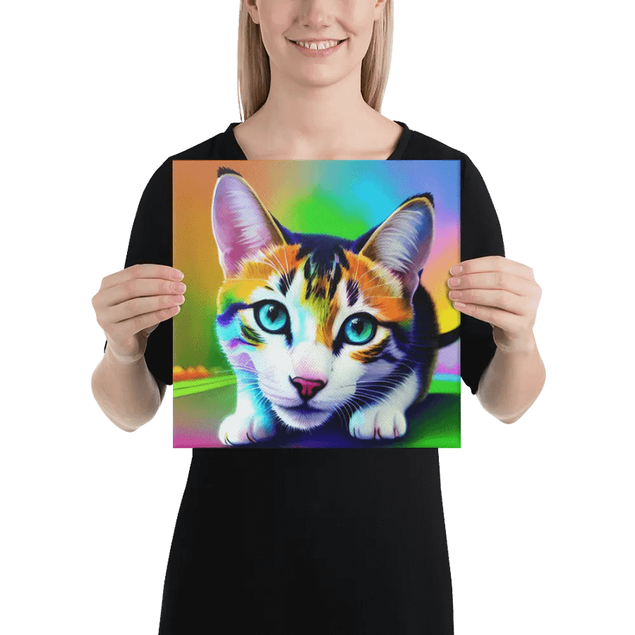Cute Cat Digital Painting - v14 product image (2)