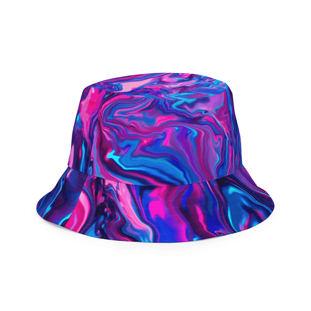 Multicolour Swirl Reversible Bucket Hat product image (4)