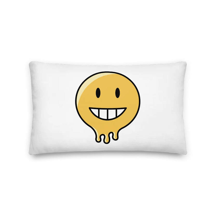 Melting Smiley All-Over Print Pillow product image (5)
