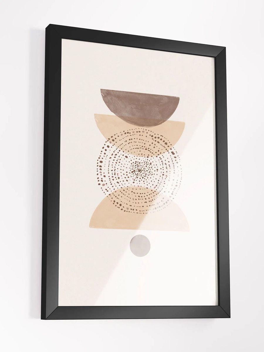 Geometric Harmony Framed Poster | Abstract Balance in Modern Design product image (5)