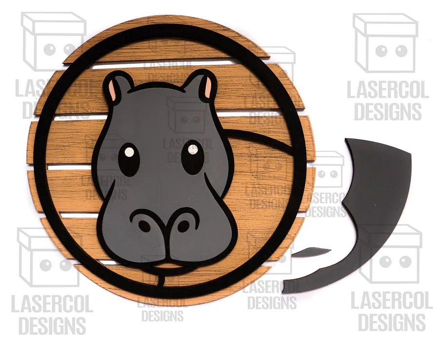 Animals DIY Paint Kit Puzzle Set 4 - Laser Cut Files product image (9)