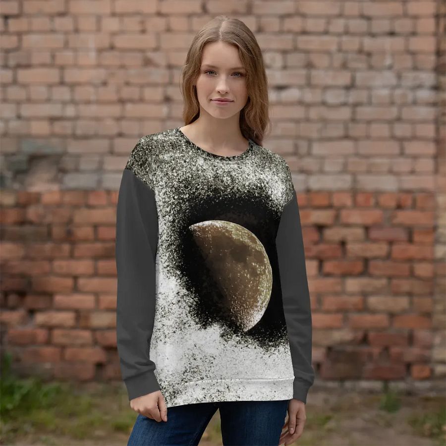 Darker Disintegrating Moon Unisex Sweatshirt product image (3)