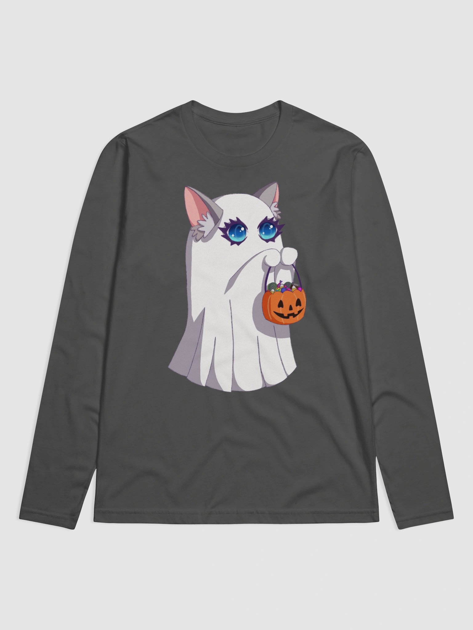 Trick-or-Cat Men's Long Sleeve T-Shirt product image (1)
