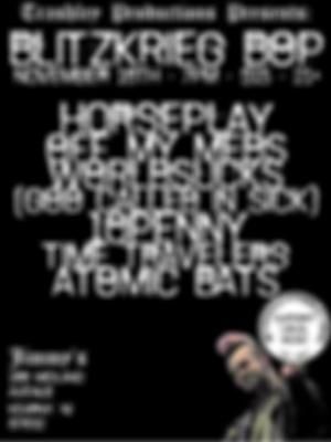Trashley Productions Presents: BLITZKRIEG BOP FT. LIVE MUSIC BY: Atomic bats Horseplay Off My Meds 10PENNY Time Travelers WORLDSUCKS (God Called In Sick) 11/10 7pm $15 188 midland ave Kearny, nj - #punk #punkrock #punksnotdead #blitzkriegbop #blitzkrieg #rock #rockmusic #hardcore #rockabilly #rockabillytiktok #rockabillymusic #punkrocker #punktok #punkz #livemusic #livebands #music #bar #beer #shots #nightout #friday #tgif #fridaynight #weekend #support #supportlocal #supportlocalmusic #supportlivemusic #supportlocalbands #supportlivebands #localmusic #localbands #bands #supportlocalvenues #supportlivemusicvenues #supportlocallivemusicvenues #live #musica #trashley #trashleyproductions #nj #newjersey #northjersey #jersey #hudsoncounty #kearny #hudsoncounty #essexcounty 