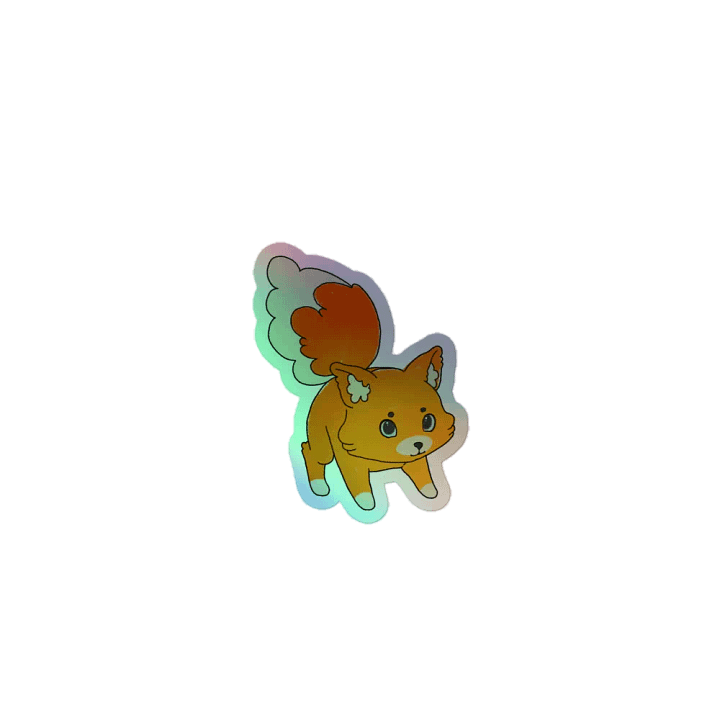 Crayon Fox Shiny Sticker product image (1)