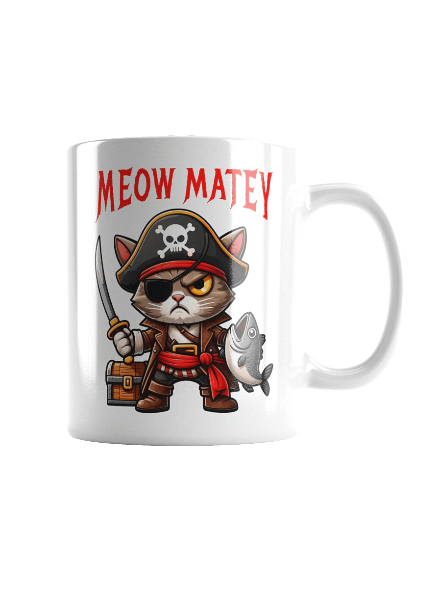 Meow Matey Cat Pirate Mug product image (3)