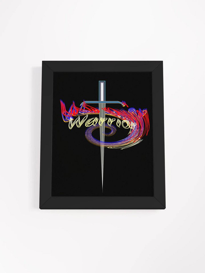 Warrior - Framed - Black - High-Quality Matte Poster product image (1)