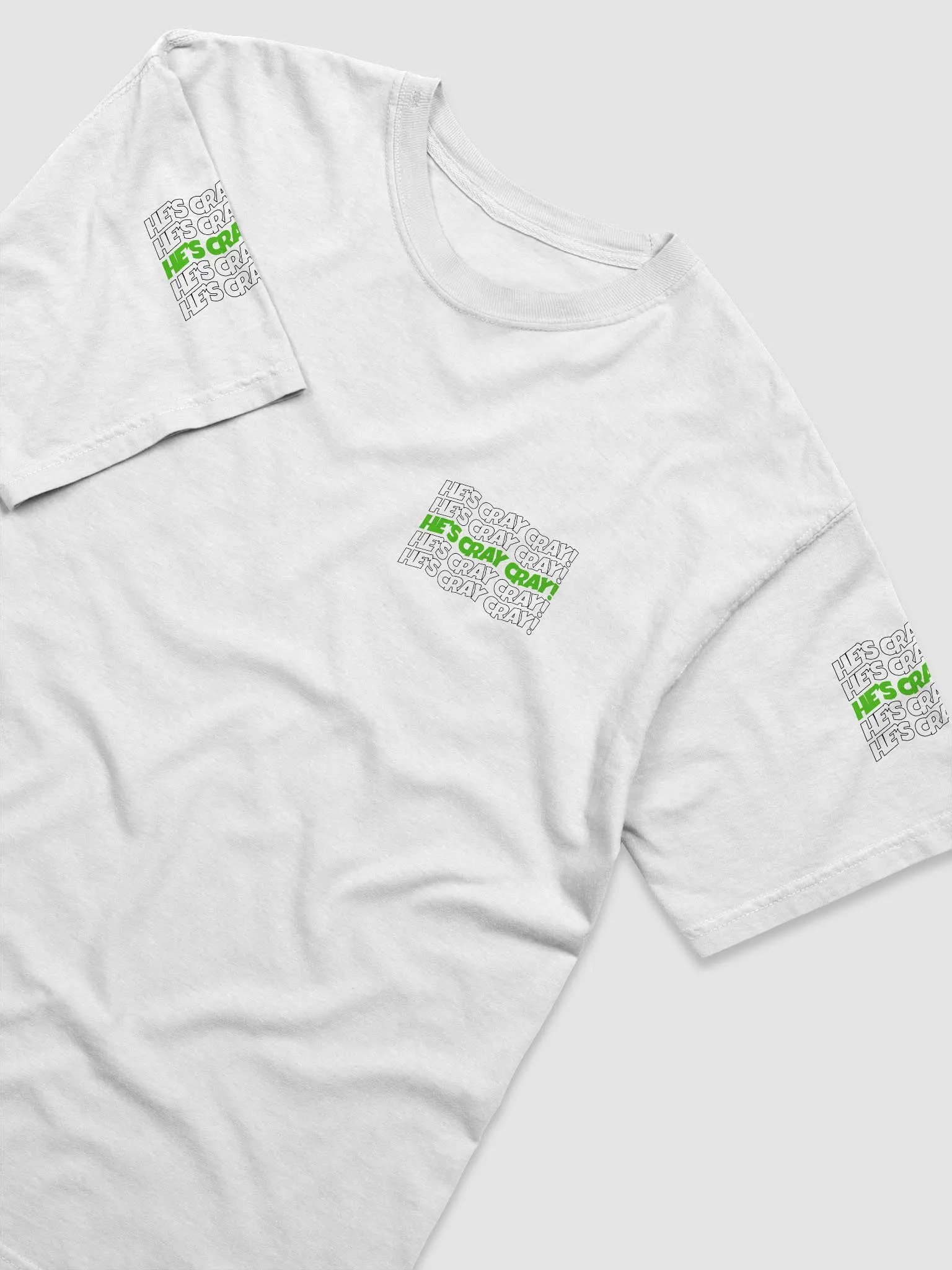 He's cray cray! Shirt (green/black) product image (2)