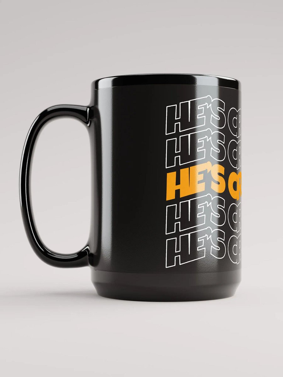 He's cray cray! Mug (orange/white) product image (3)