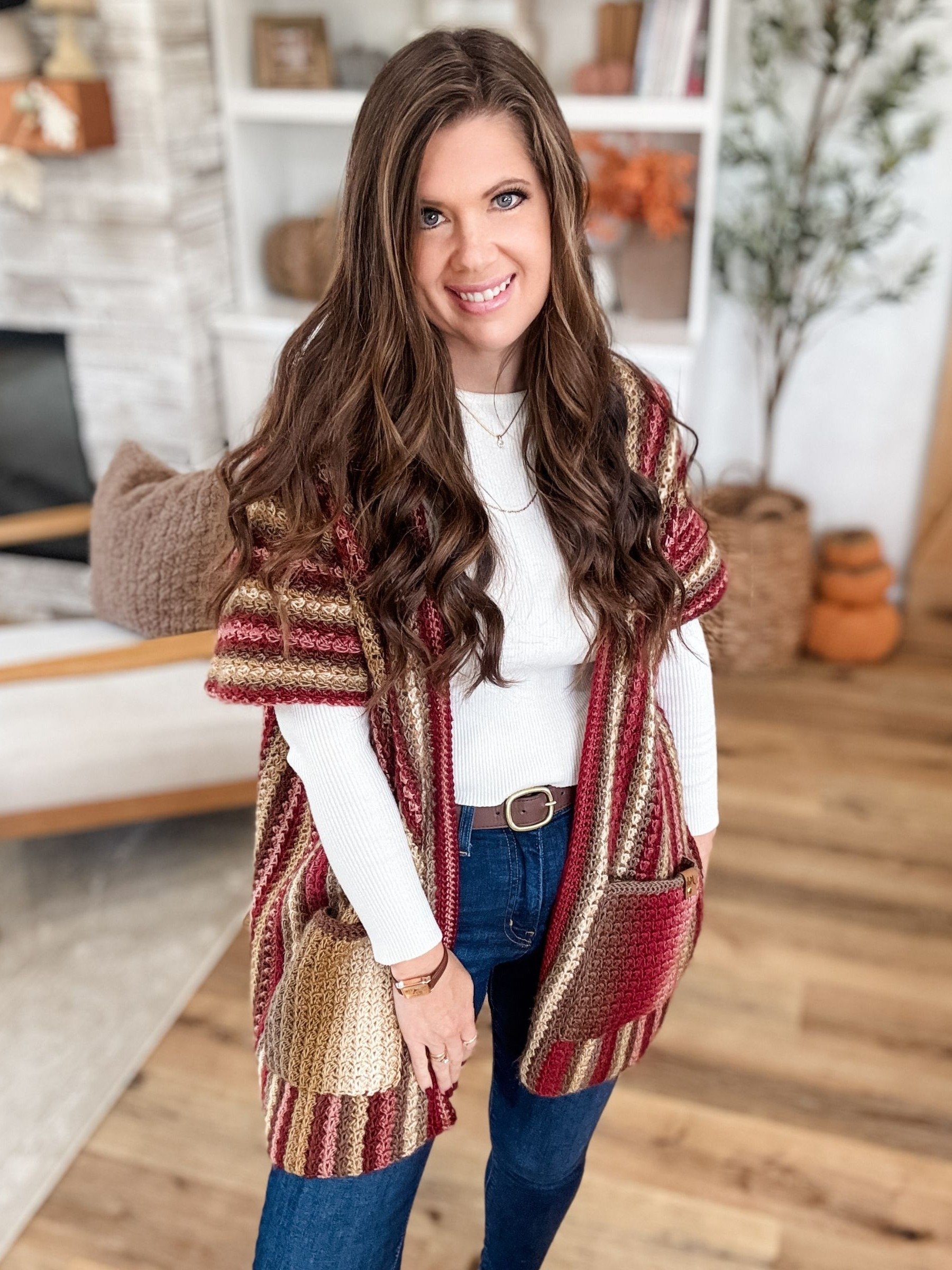 The Suzette Ruana Crochet Pattern product image (1)