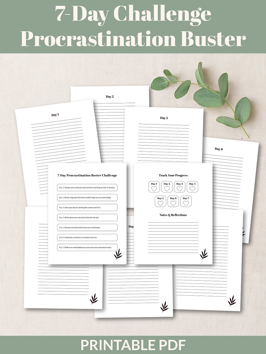 Positive Change Bundle 7-Day Challenges Printable product image (4)