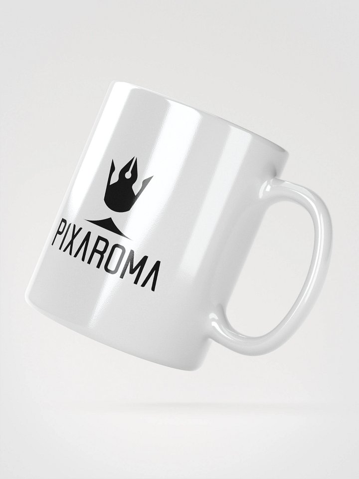 Pixaroma Black Logo White Mug product image (4)