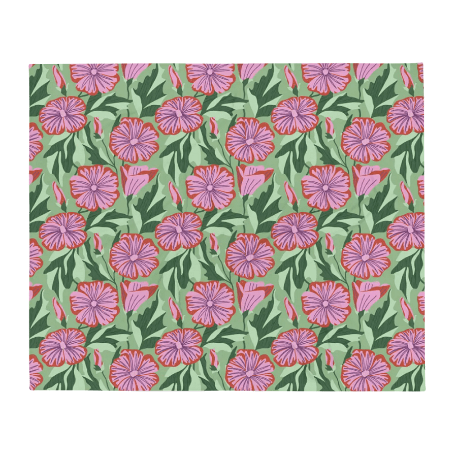 Flower Power Hour | Throw Blanket product image (3)
