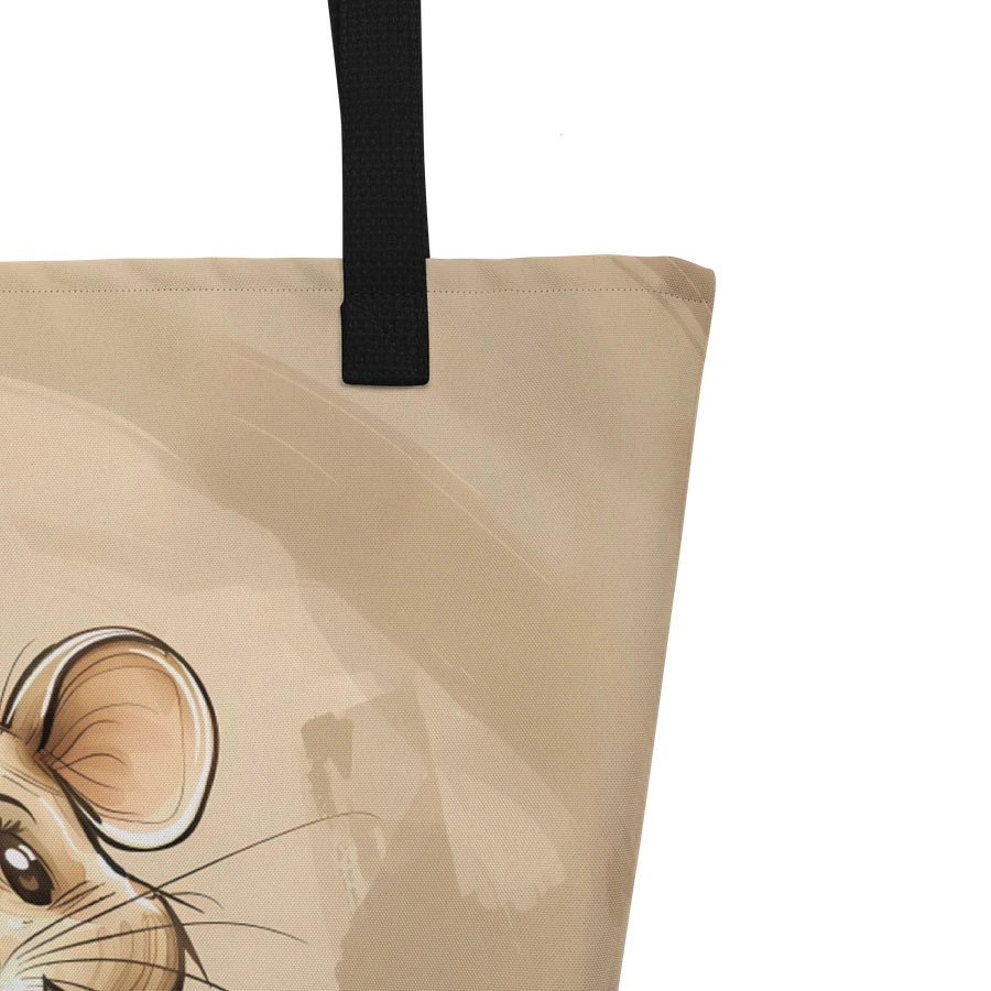 Tote Bag: Cute Little Mouse Nature Animal Lover Artistic Style Design product image (5)