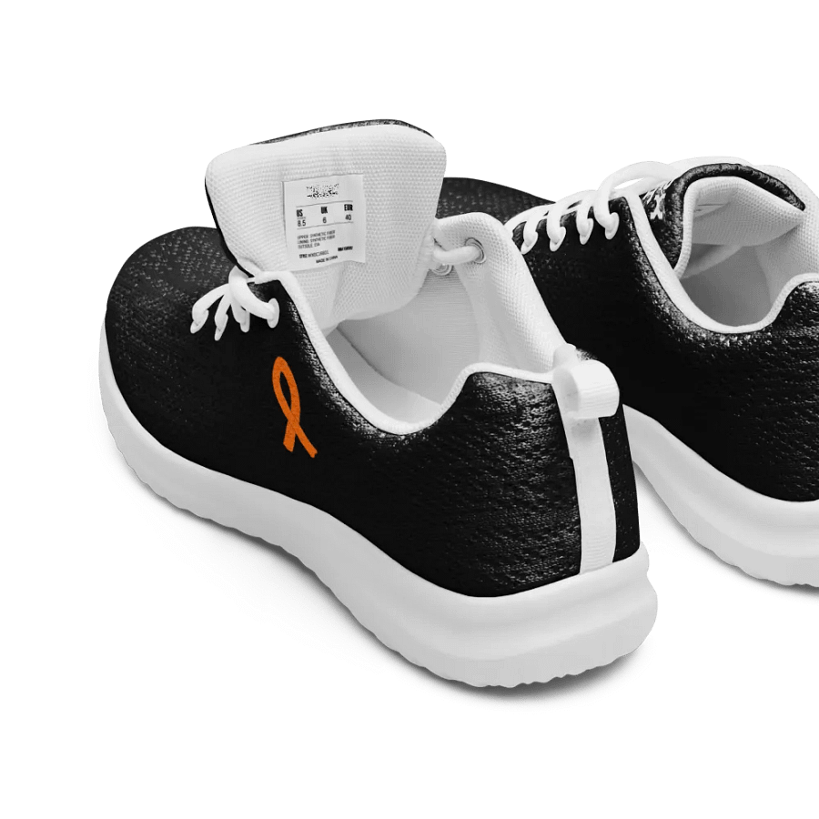White HApex Gear White Logo Cancer Awareness Orange Ribbon. Black Women's Athletic Shoes product image (5)